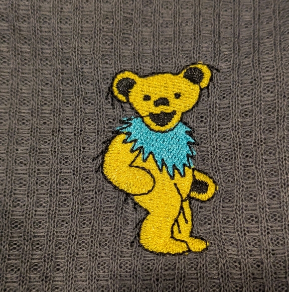 Grateful Dead Other - Grateful Dead x Section 119 XL Waffle Henley Dancing Bear NWOT ⚡ Official Licens